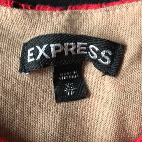 Red lace cami nude lining racer back Sz XS - Picture 4 of 7